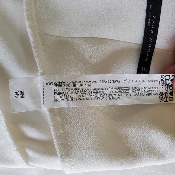 Zara Woman White Ruffle Shorts - MEDIUM - Picture 4 of 8